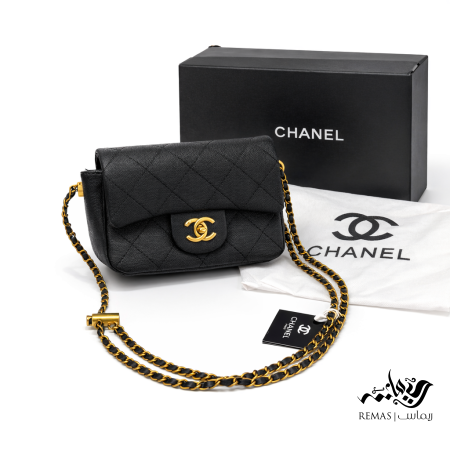 شنتة Chanel classic flap mini caviar
