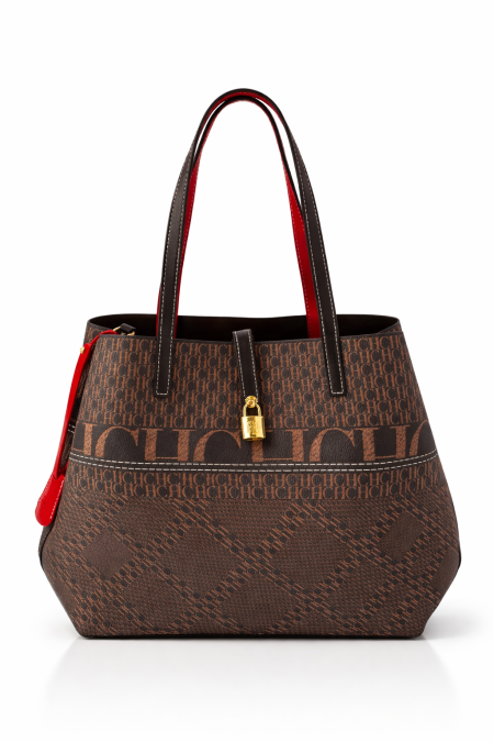 Carolina Herrera Initials Insignia Tote