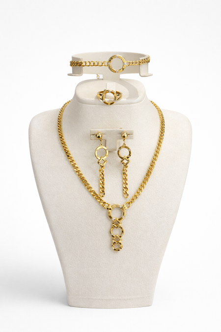 طقم Cartier على شكل دهب