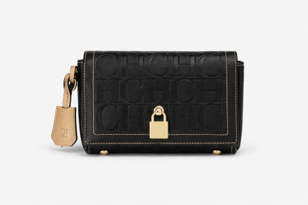 Carolina Herrera Initials Insignia Soft Clutch