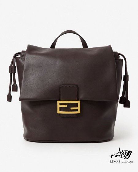 Fendi Ff Clasp Drawstring Backpack