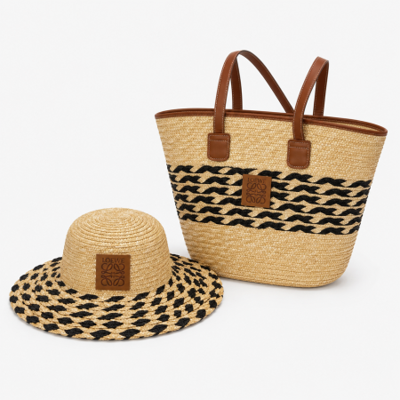 Straw Bag and Hat