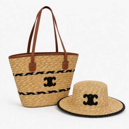 Straw Bag and Hat